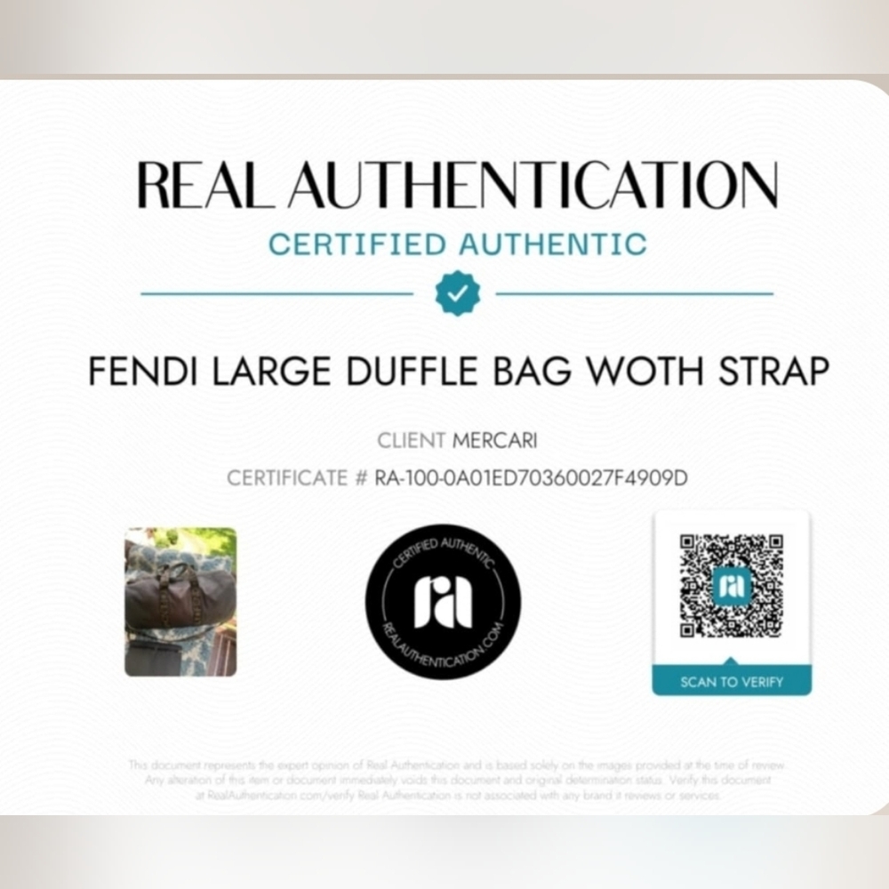 Fendi Large Duffle Bag With strap/Gorgeous 🥰_UNISEX/COA - Picture 12 of 12